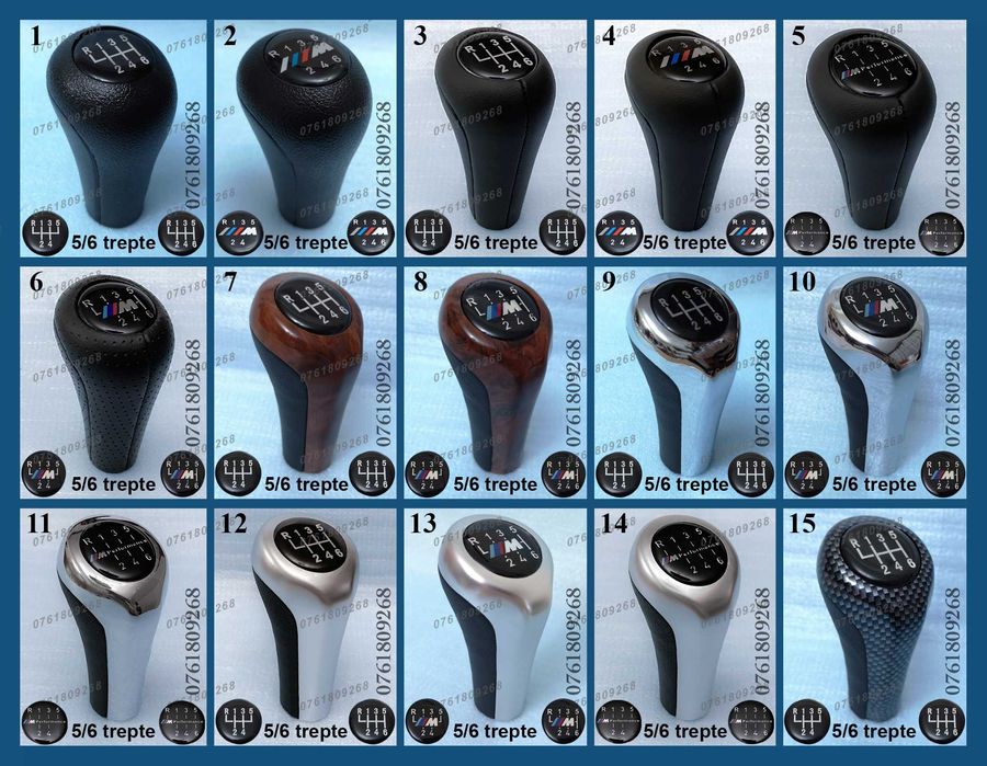 Nuca / maneta schimbator BMW seria 3 E36 E46 E90 / seria 5 E39 E60