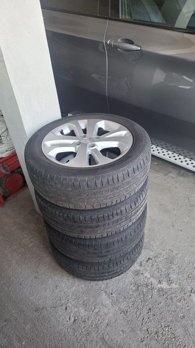 Jante aliaj Dacia Logan 4x100 cu Anvelope Hankook 185/65/15 import Austria