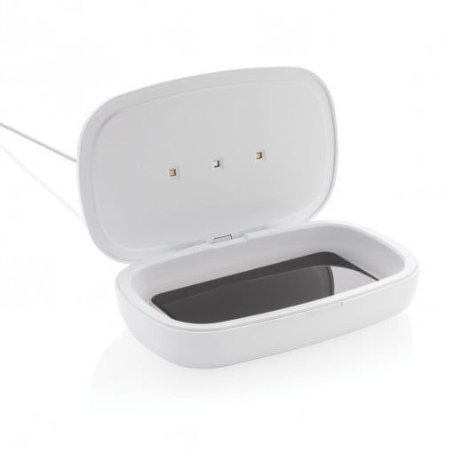 Cutie sterilizatoare UV-C cu încărcător wireless de 5W