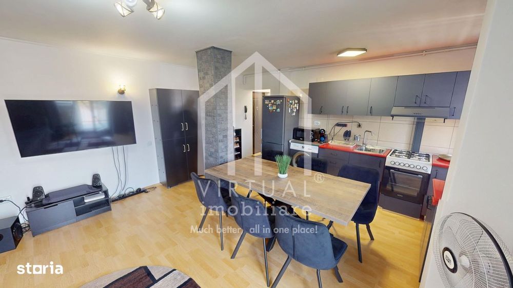 Apartament 2 camere - 41 mp utili + balcon, mobilat si utilat