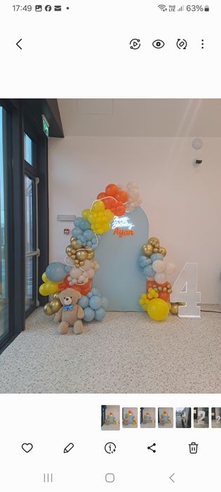 Arcade baloane și cifre cu led