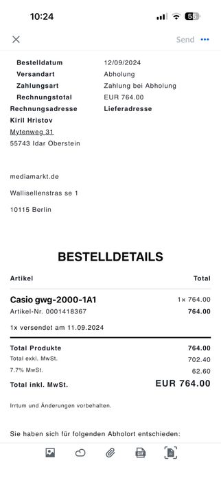 Casio gwg-2000-1A1