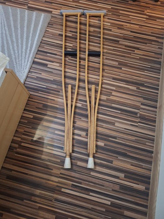 Cârje duble înalte lemn calitative