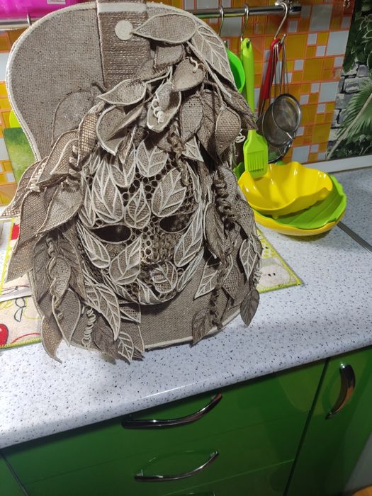 Гитара- картина из джута