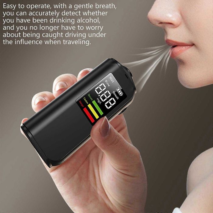 Алкотестер, професионален тестер за алкохол с LCD дисплей