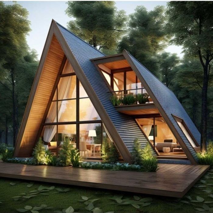 Cabane A frame din lemn