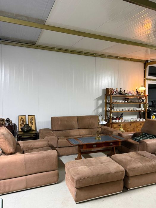 Мека мебел- комплект естествена кожа