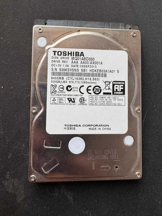 Жесткий диск 2.5" Toshiba Mobile HDD 1 Тб