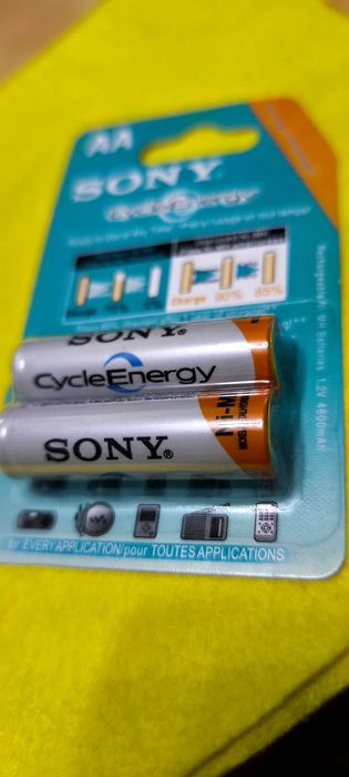 SONY- AAA CicleEnergy, 4300mAh Аккумуляторы высокого качества.