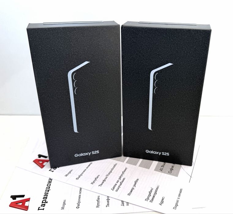 НОВ! Samsung Galaxy S25 5G 128GB IcyBlue / Silver Shadow 2г.Гаранция!