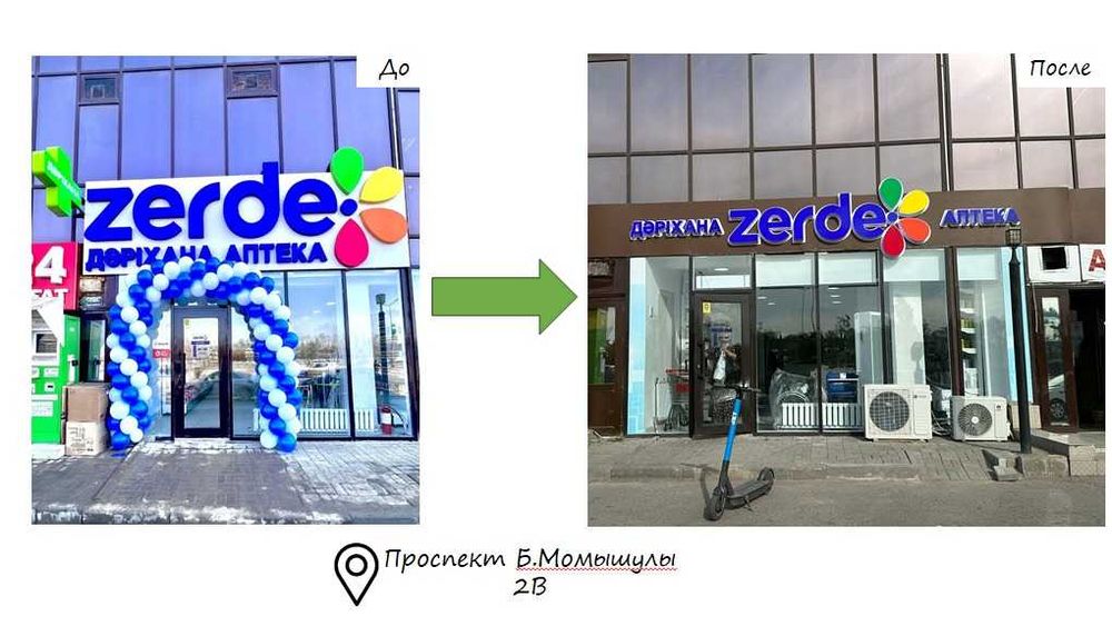 Наружная реклама в соответствии дизайн-кода г. Астаны 2023г.