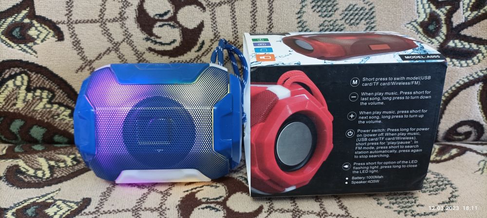 Новая блютуз колонка А 005