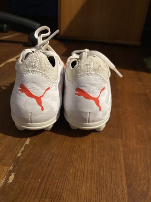 Ghete fotbal Puma Future Z 3.4 FG/AG – Alb/Roșu – Mărime 37