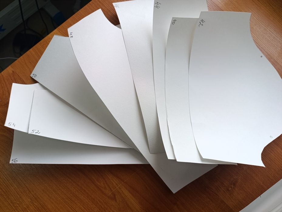 Лекала с 40-56 размер