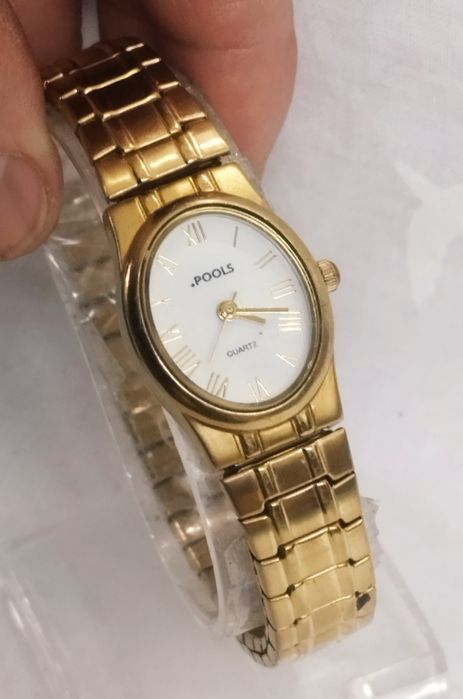 Ceas de damă Pools cu Quartz, din oțel inoxidabil, rezistent la apă.
