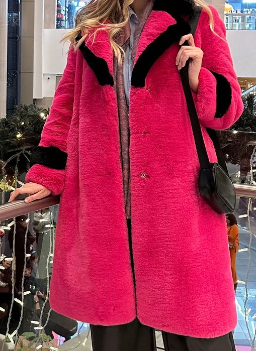 Эко шуба, шуба шерсть 52% овчина