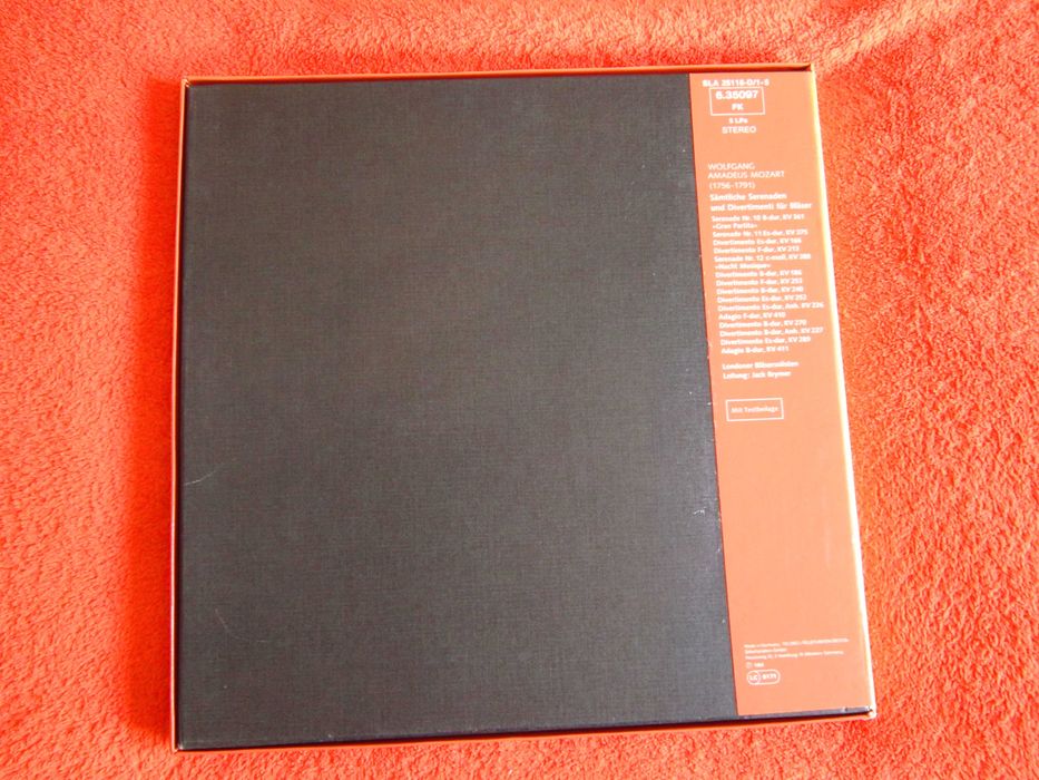vinil rar Mozart Serenade Divertismente instr. suflat Jack Brymer 1978