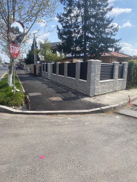 Execut garduri din beton plasa sau tabla