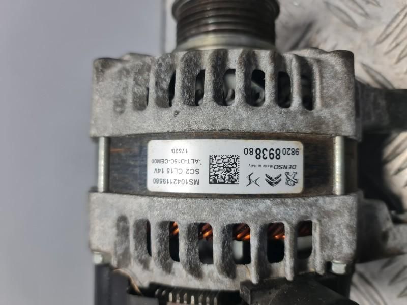 Alternator Peugeot 208 1.5 turbo 75 kw D15DT (DV5RD)