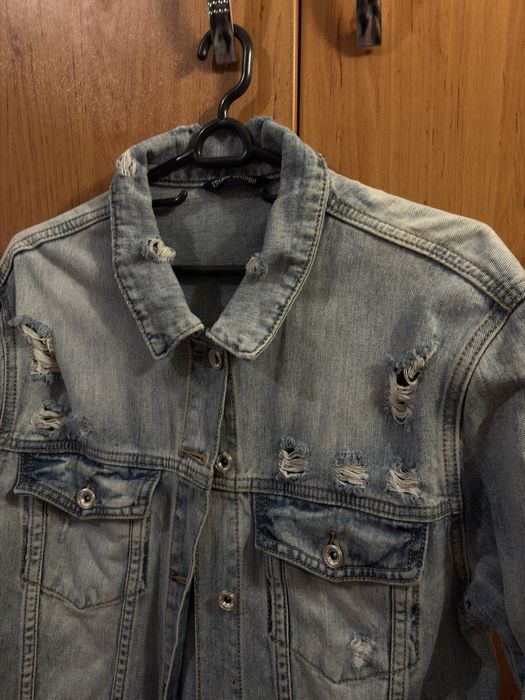 Дънкено якенце, носено няколко пъти, С размер