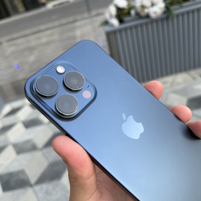 iPhone 15pro Max Blue 512gb dual sim 90 Ishonchli