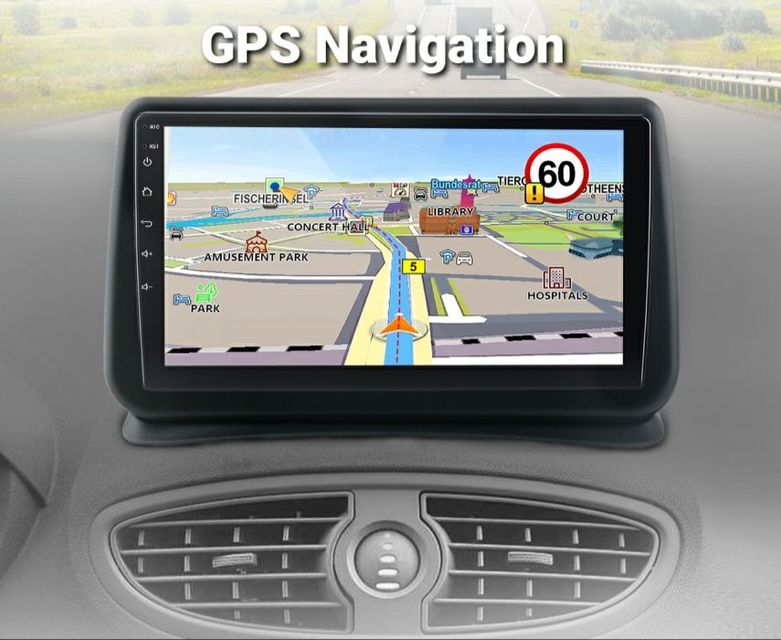 Navigatie Android dedicata Renault Clio 3 (2005-2014)
