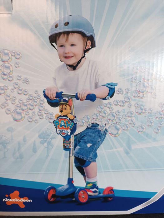 Детска тротинетка Paw patrol със сапунени мехурчета