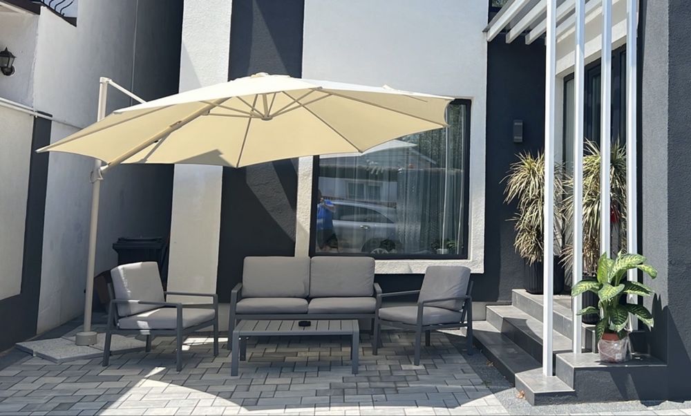 Vand Umbrela de exterior / reglabila / diametru 3,5m