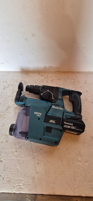 Rotopercutor cu aspirator Makita DHR242 Brushless 5Ah + DX06