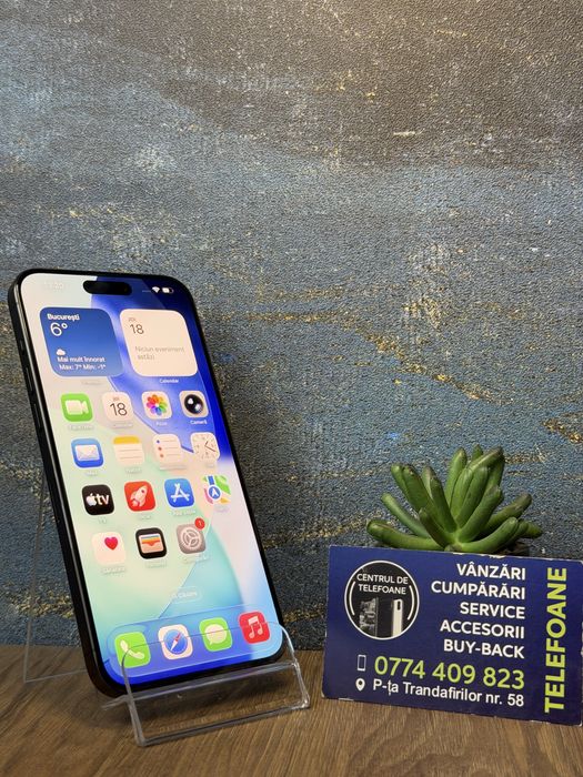 Iphone 15 Pro Max/256Gb/2 ani Garantie Centrul de Telefoane/rate