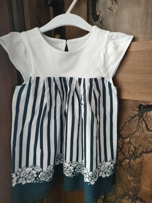 Rochita fete Chicco alb/albastru 98 cm, 3 ani