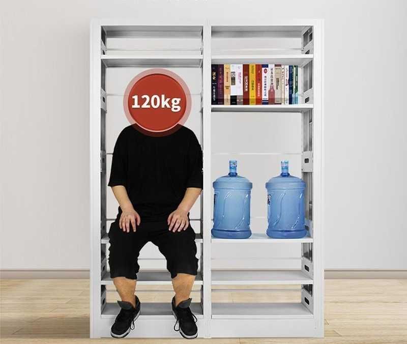 Металлический книжный шкаф — экологичное покрытие, 70 кг на полку