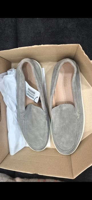 Pantofi piele întoarsă Mango 44