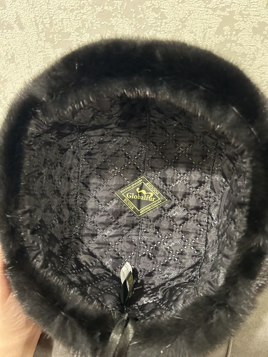 Норковая шапка-ушанка