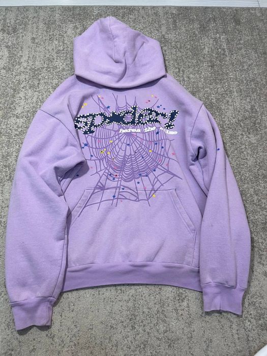 sp5der hoodie purple