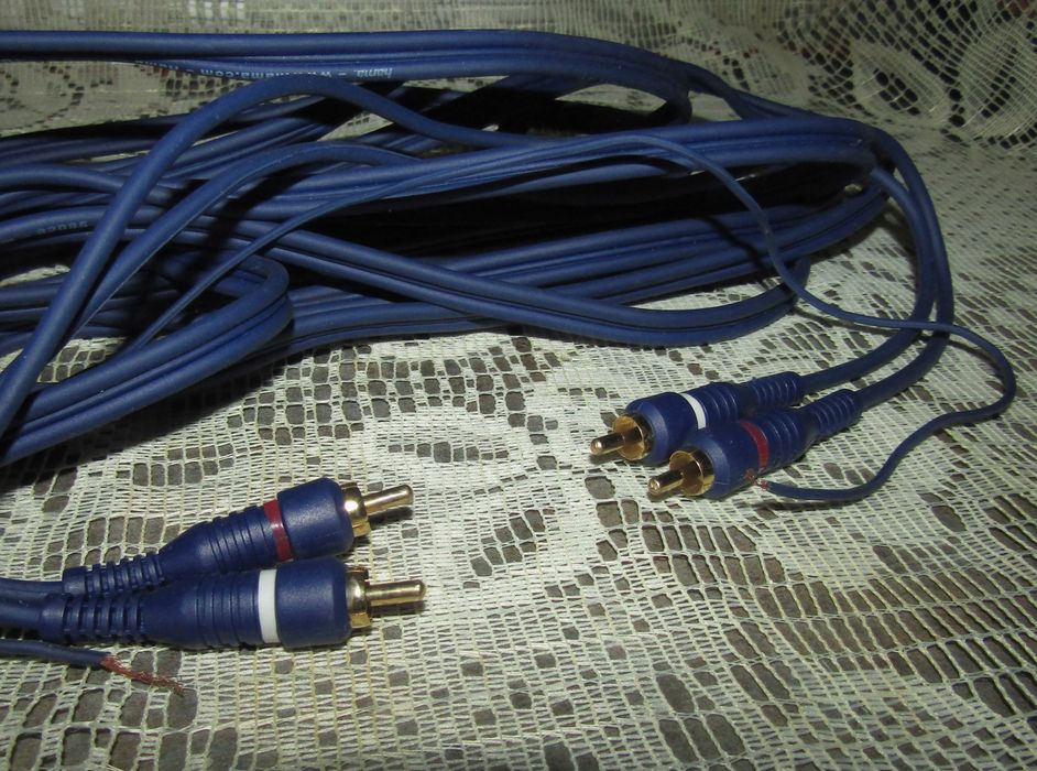 Аудио кабел RCA (чинч), 5м. с remote проводник