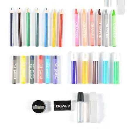 Trusa completa desen 168 piese, copii si scoala, truse defecte-sparte