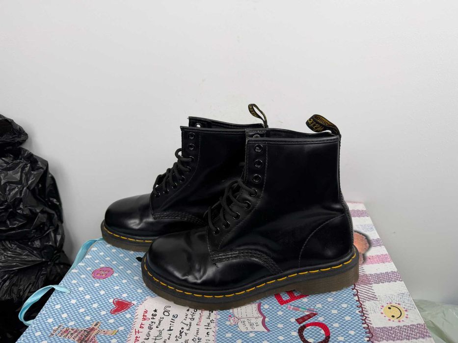 Dr. Martens 11822 Lace Combat Boots Smooth Black Leather''оригинални