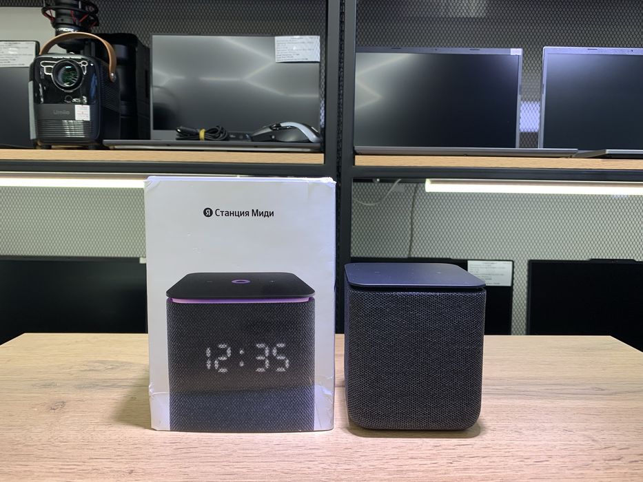 Яндекс Станция Миди, YNDX-00054, черный, полный комплект, 1197/А10