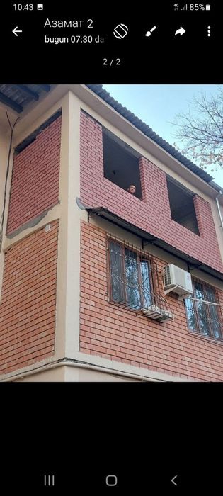 Кладка балкон Балконга ғишт терамиз