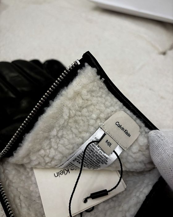 Ръкавици Calin Klein sculpted leather gloves
