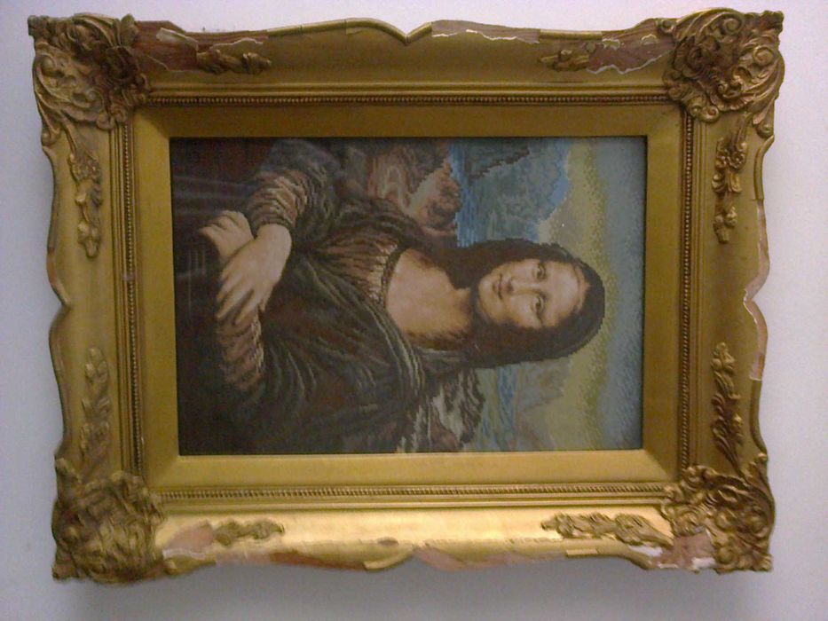 Оригинален вилеров гоблен "Мона Лиза" ръчна изроботка