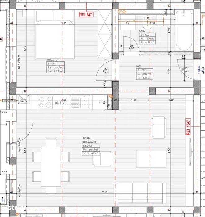 Apartament 2 camere, 53.33 mp, zona Kaufland Girocului