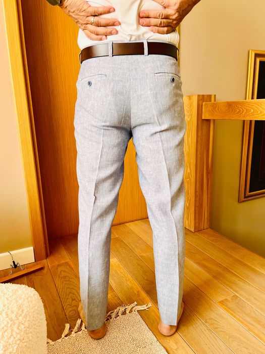 Мъжки син ленен панталон от Мейсис Ню Йорк