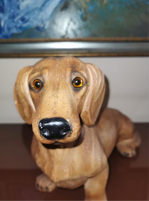 Антикварна порцеланова стенна маска Италия цветно декорирана 50х44 см