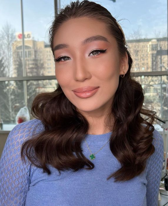 Макияж прическа