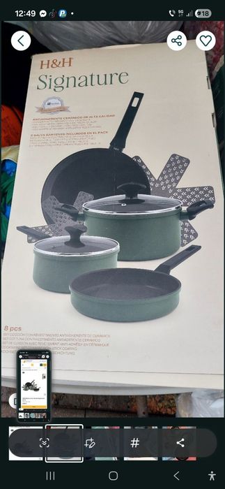 Set oale si tigai  din italia signature