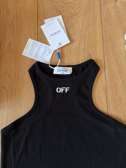 Суперефектен топ рипс Off white