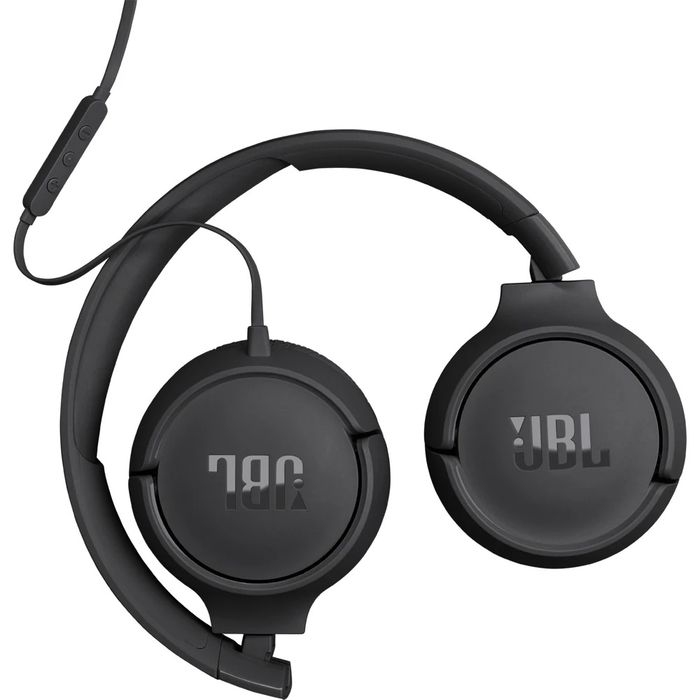 Casti JBL Tune 520C, Cu fir, On-ear, Microfon, USB-C, negru