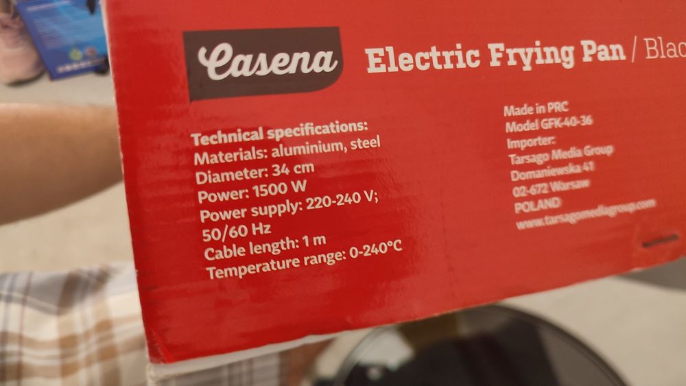 Tigaie electrica 1500W